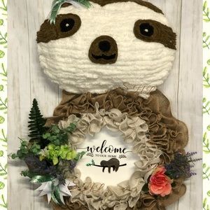 Sloth 3 in 1 wreath Mama and Me
